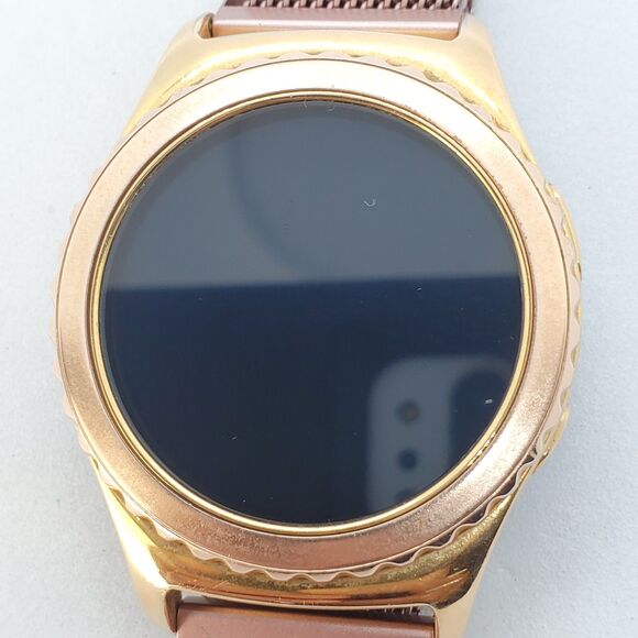 Samsung Galaxy Gear S2 40MM Rose Gold Case Rose Gold Milanese Band Working - Picture 7 of 16